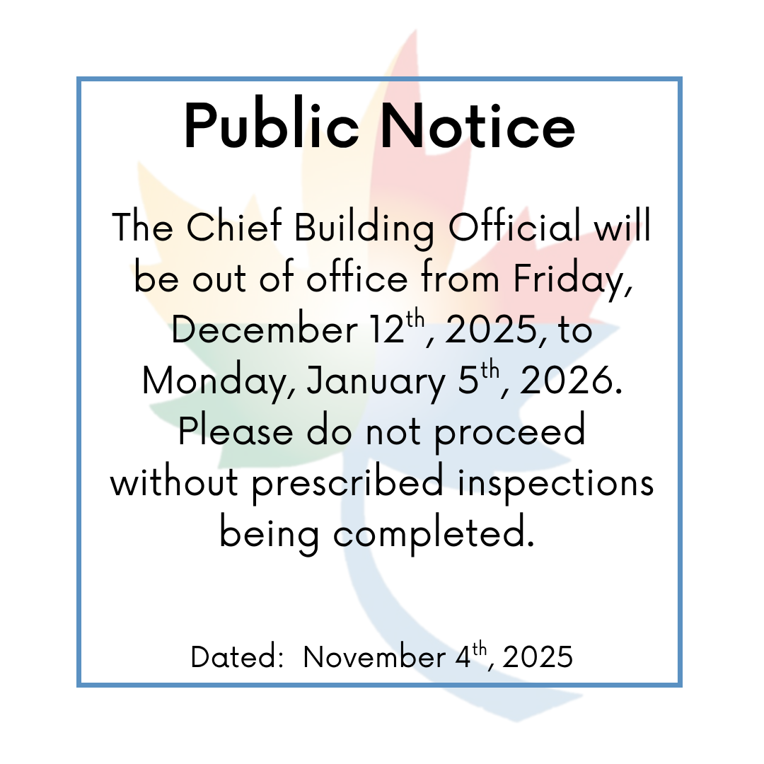 Chief Building Official (CBO) Out of Office Notice